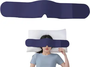 Weighted Eye Cover - Light Blocking Blindfold - Double-Sided Sleeping Eye Cover with Beads and Cotton Filling,for Women Men Travel Relaxation Nap Airplane Night