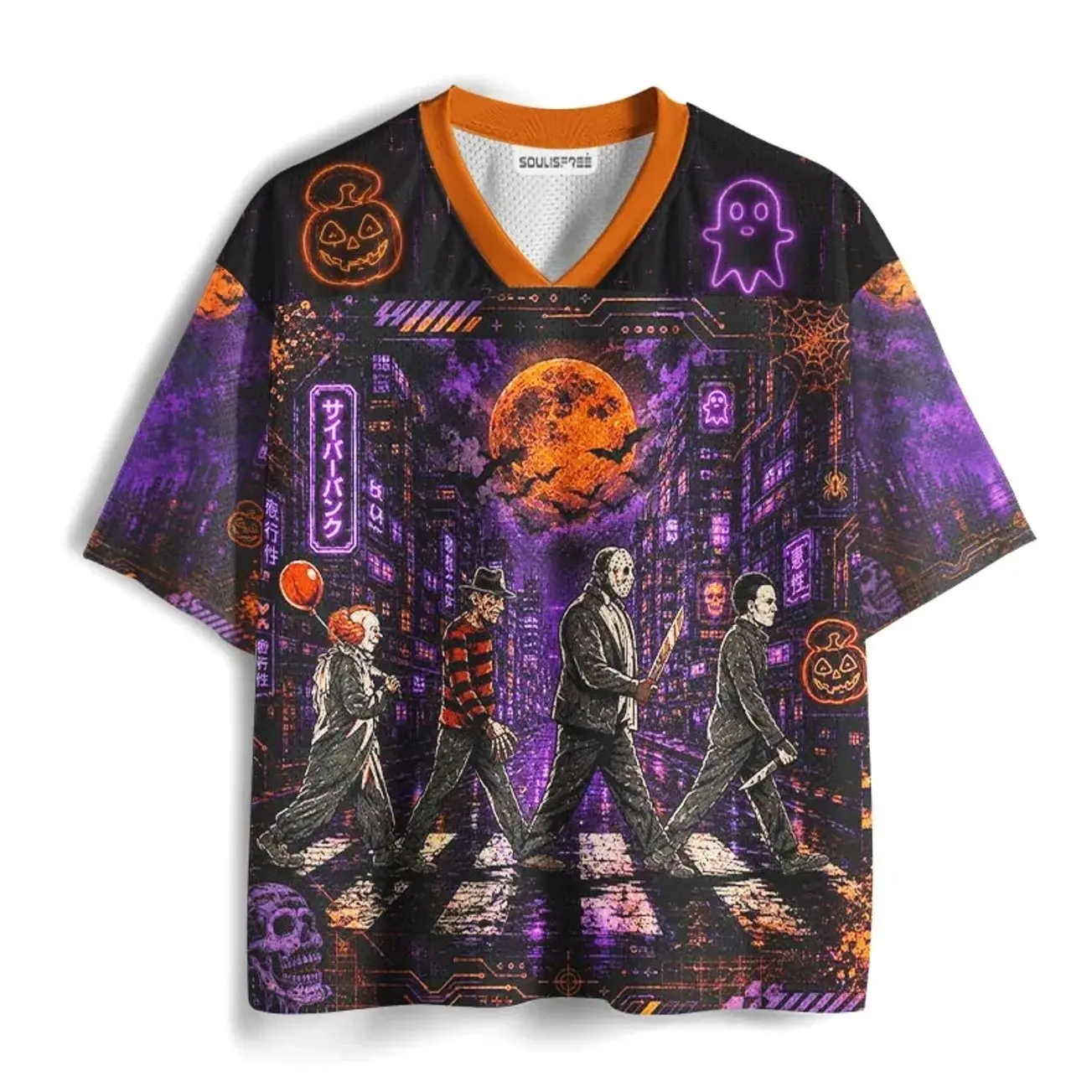 Soulisfree Neon Nightmare Parade Mesh Jersey TXJ