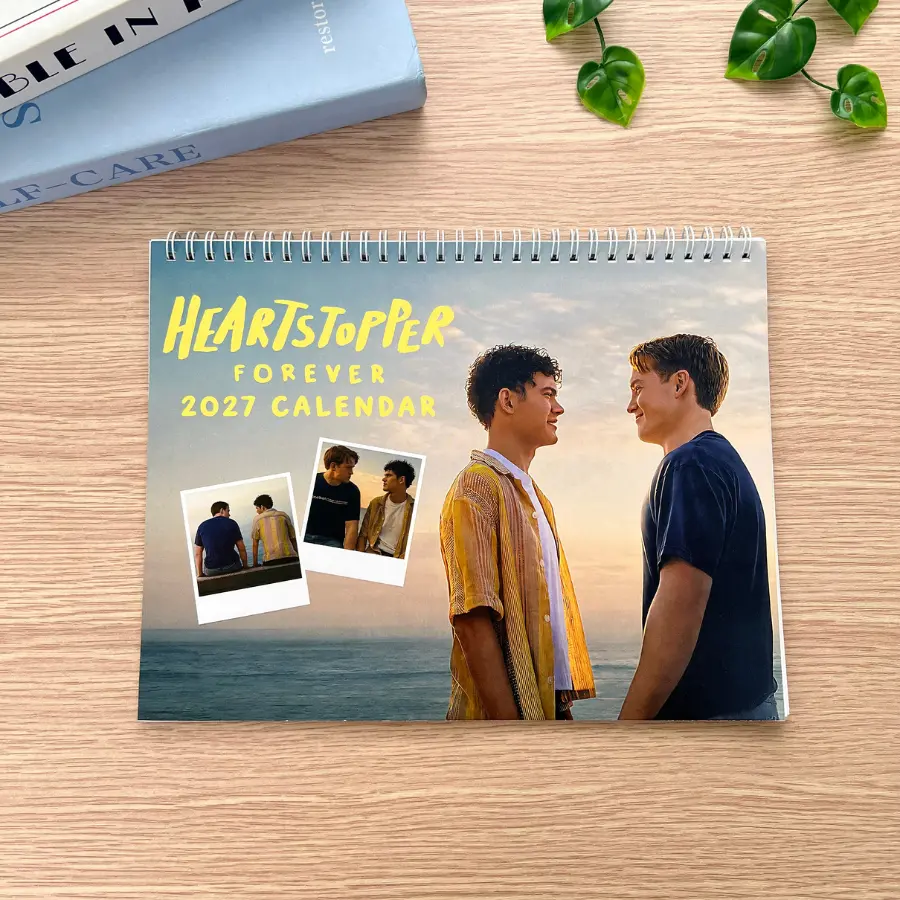 Heartstop 2027 Calendar, Charlie and Nick Wall Calendar, Gift for Fan