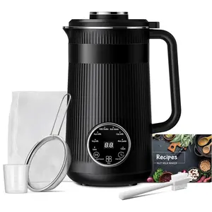 32oz Automatic Soy Machine for Homemade Almond, Oat, Coconut, Soy,  Based Milks and Non Dairy Beverages with Delay Start/Keep Warm/Self-Cleaning/Boil Water, Black