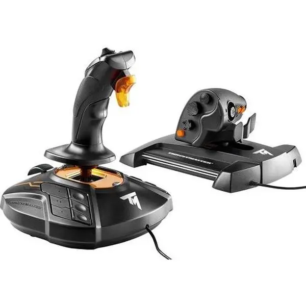 Gaming Accessories: Thrustmaster T16000M FCS HOTAS Flight Control System Stick, Magnetic Button, USB PC Controller for PC Games
