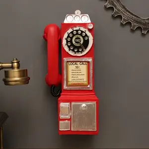Telephone decorative accessories, retro decorations, home decorations, tabletop decorations, collectibles, suitable for living rooms, offices, workrooms and other places