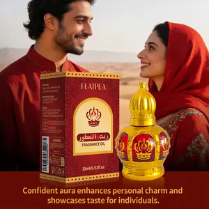 Long-Lasting Fruit & Floral Scented Roll-On Perfume Oil, Alcohol-Free, Perfect for Couples' Dates, Portable 15ML Pack