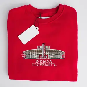Indiana  University Crewneck Embroidered Sweatshirt/Hoodie