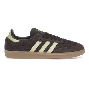 adidas Samba OG Shadow Brown Powder Yellow JR8167 Women's Fashion Shoes New