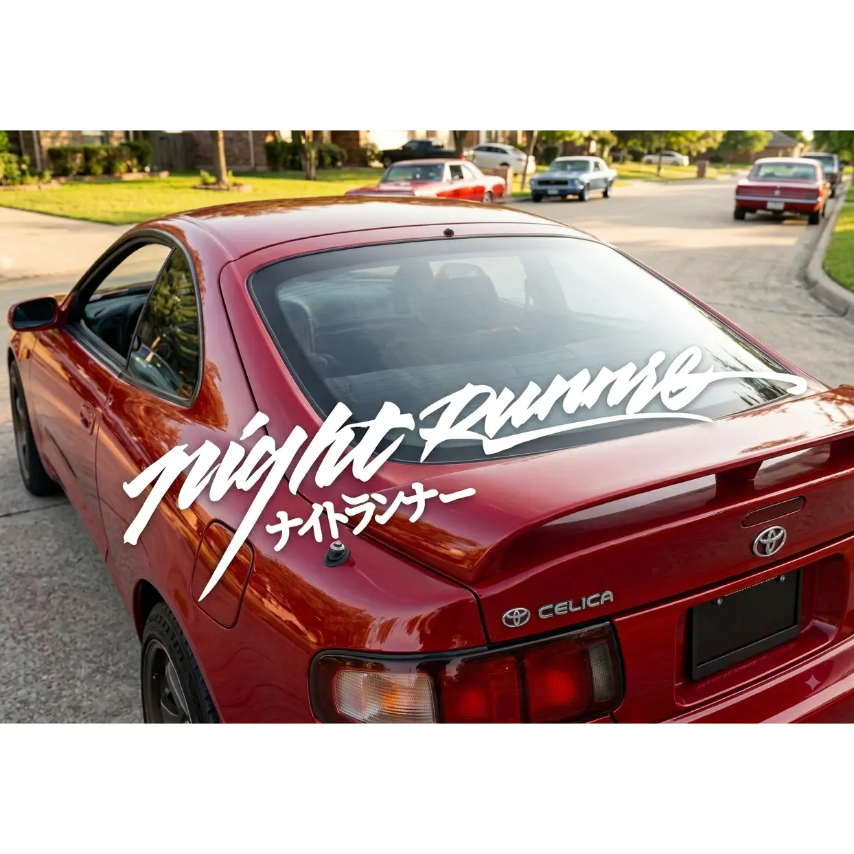 "Night Runner" Japanese Style Vinyl Decal | Car Window Sticker