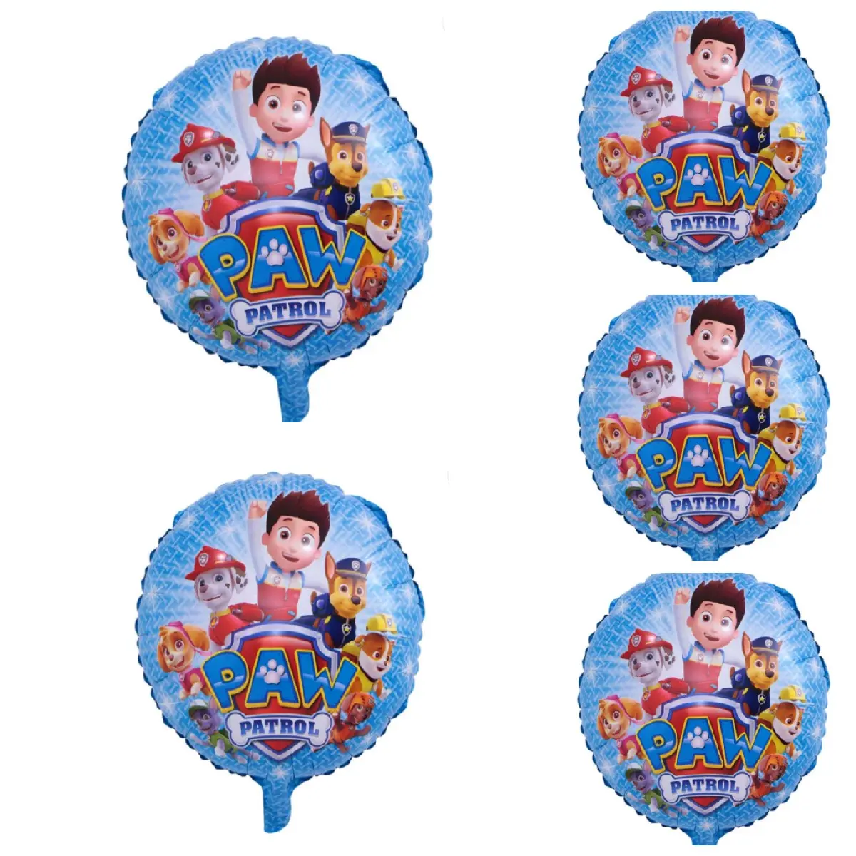 5 18IN PATROL BALLOONS