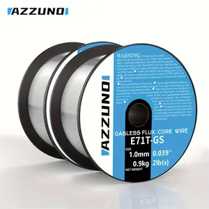 Azzuno E71T-GS 0.039 Inch Gasless Flux Core MIG Welding Wire, 2 Pound Welding Wire for Steel, Welding Accessories for Home & Office