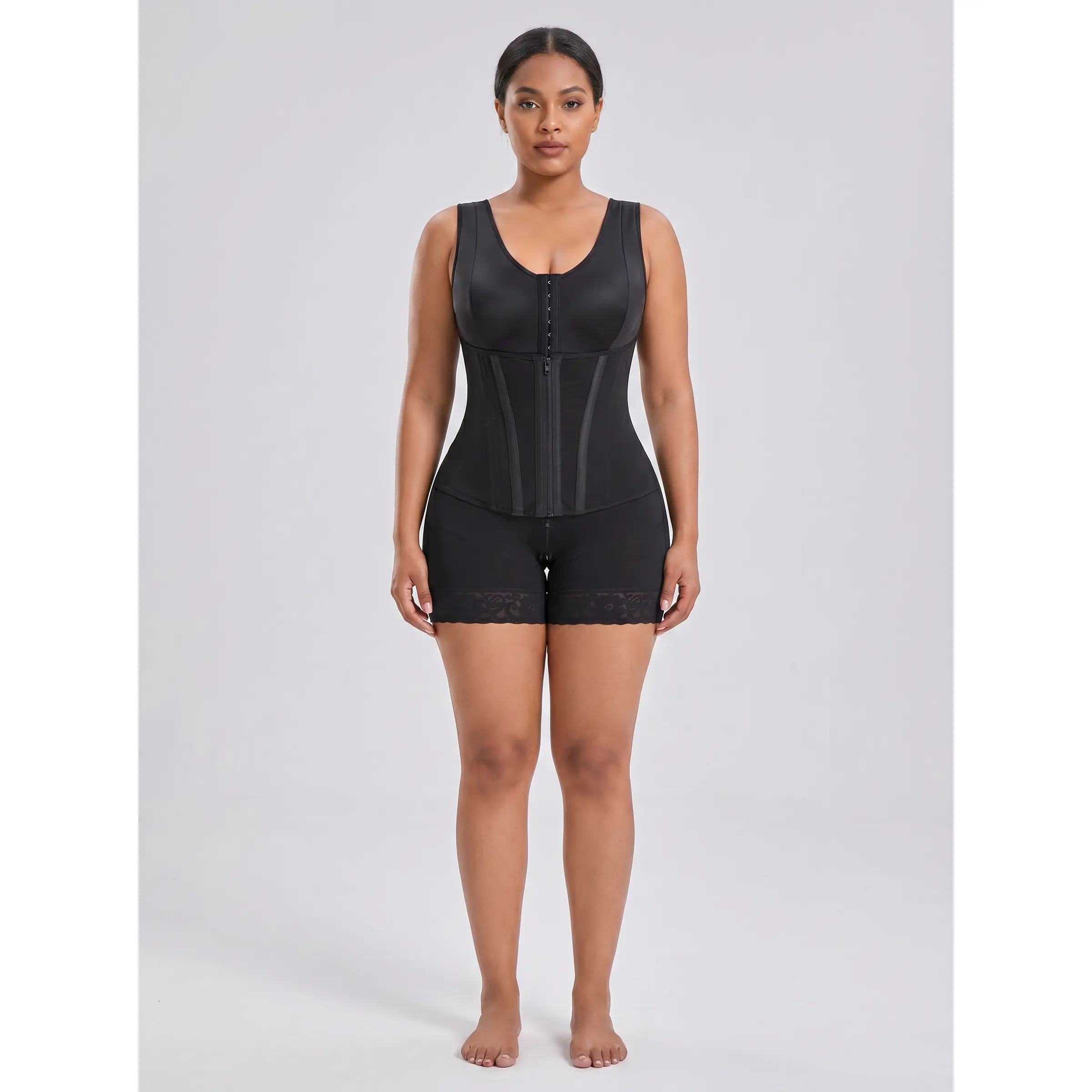 Bluehorixon Colombian Faja Full Body Shaper – Overbust Tummy Control & Butt Lifter