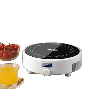 Round Mini Induction Cooker for Home & Dorm, Multi-Function Portable Stove for Hot Pot & Daily Cooking