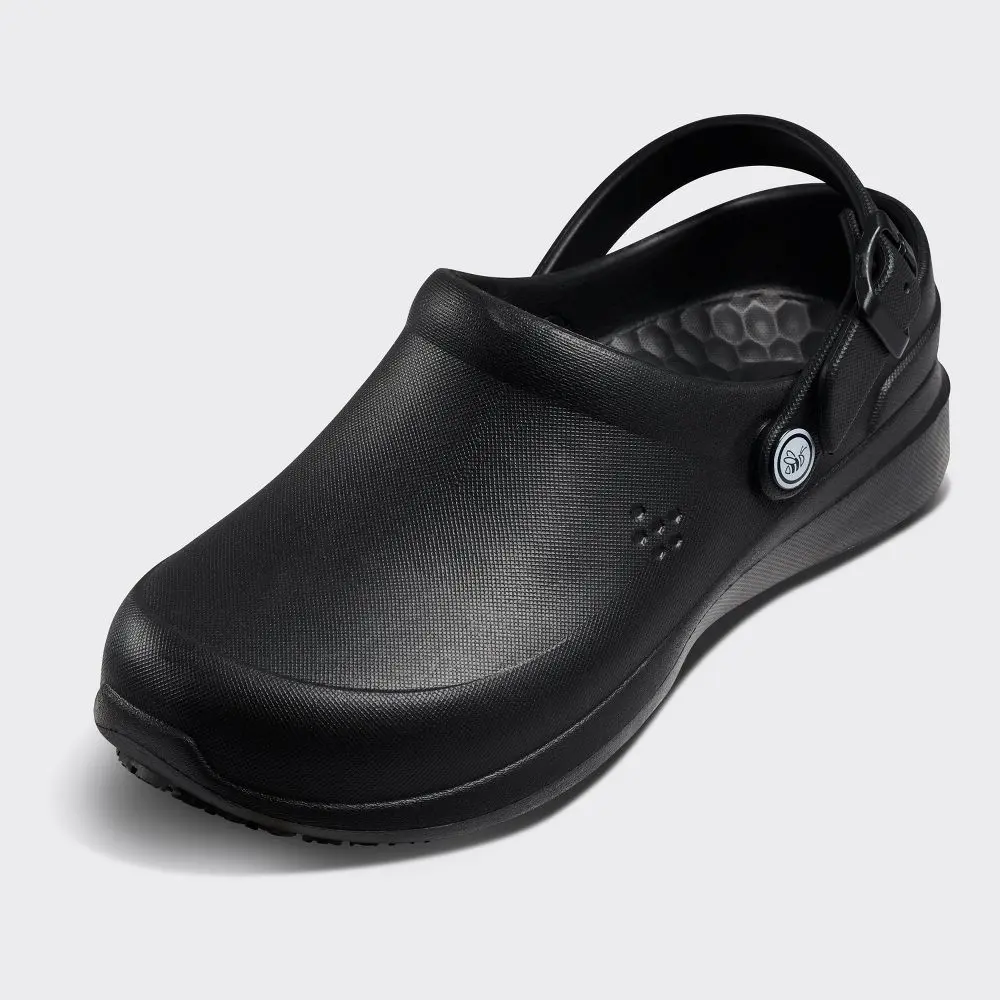 Joybees Men's Solid Work Clogs - Lightweight EVA Construction with a Non-Slip Rubber Outsole, Round Toe for Workwear & Outdoors