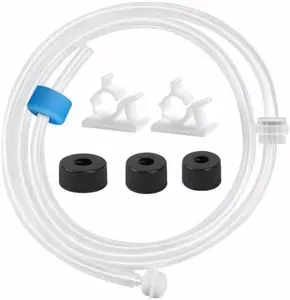 Sink Soap Dispenser Extension Tube Kit with Upgraded Check Valve,  douche bottle kit Premium 47" Under Counter Soap Dispenser ,Container Pump