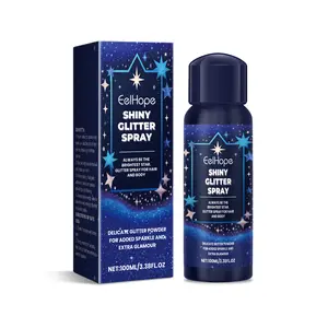 Eelhope Body Glitter Spray Facial Collarbone Hair Highlighter Spray Brightens Glitter Ball Festive Extravaganza