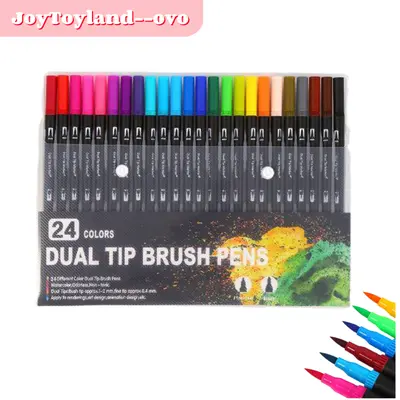 Pen Set Art Markers Dual Tip Brush Pens 60 How To Open A Marker