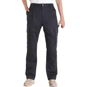 VEVOR FR Pants for Men, 9 oz 100 Cotton, Flame - Resistant Cargo Pants with Multi - Pockets and Elastic Waist, Reinforced Tear - Proof Stitching, Ideal for Welding Work and Casual Wear, M Size, BlackVEVOR Super Brand Day