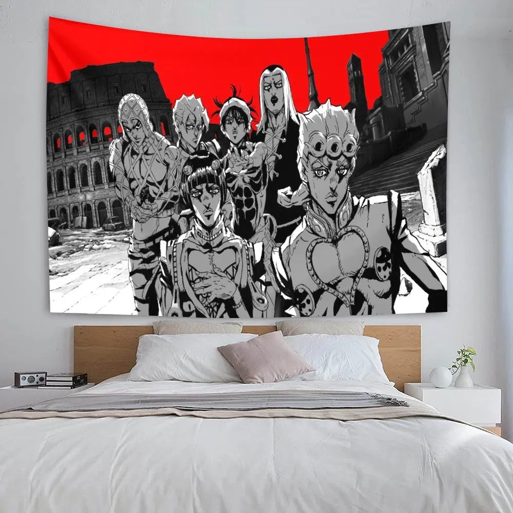 Jojo Bizarre Adventure Anime Rug, Fashionable Lightweight Durable Wall Decor, Multifunctional Bedroom Living Room Art, Perfect Holiday Gift