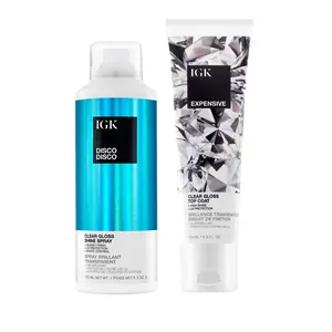 IGK SHINING STARS BUNDLE | Disco Disco Shine Spray + Expensive Amla Oil Top Coat