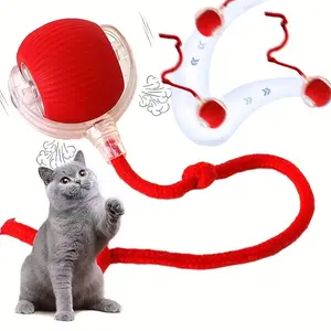 Electric Cat Toy Rolling Ball, USB Rechargeable, Interactive Gravity Ball, Smart Pet Toy for Cats and Dogs, Entertainment and Energy Relief