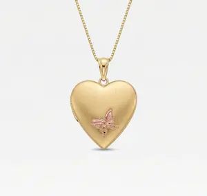 The Pink Butterfly Photo Locket