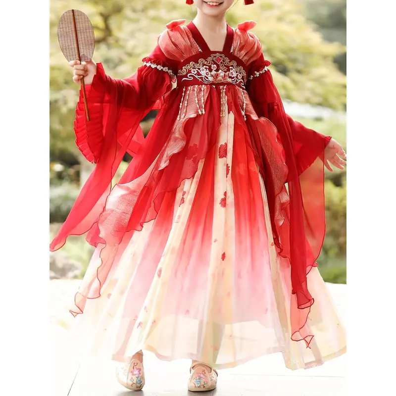 open lace back dress Bespoke Commission Chinese Princess Storybook Gown main image 1