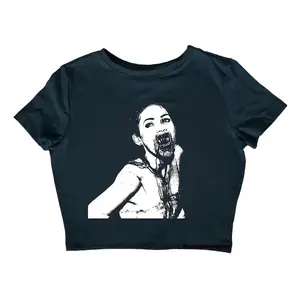 Jennifers Body Cropped Shirt, Horror Baby Tee, Skeleton Shirt, Movie cropped tee