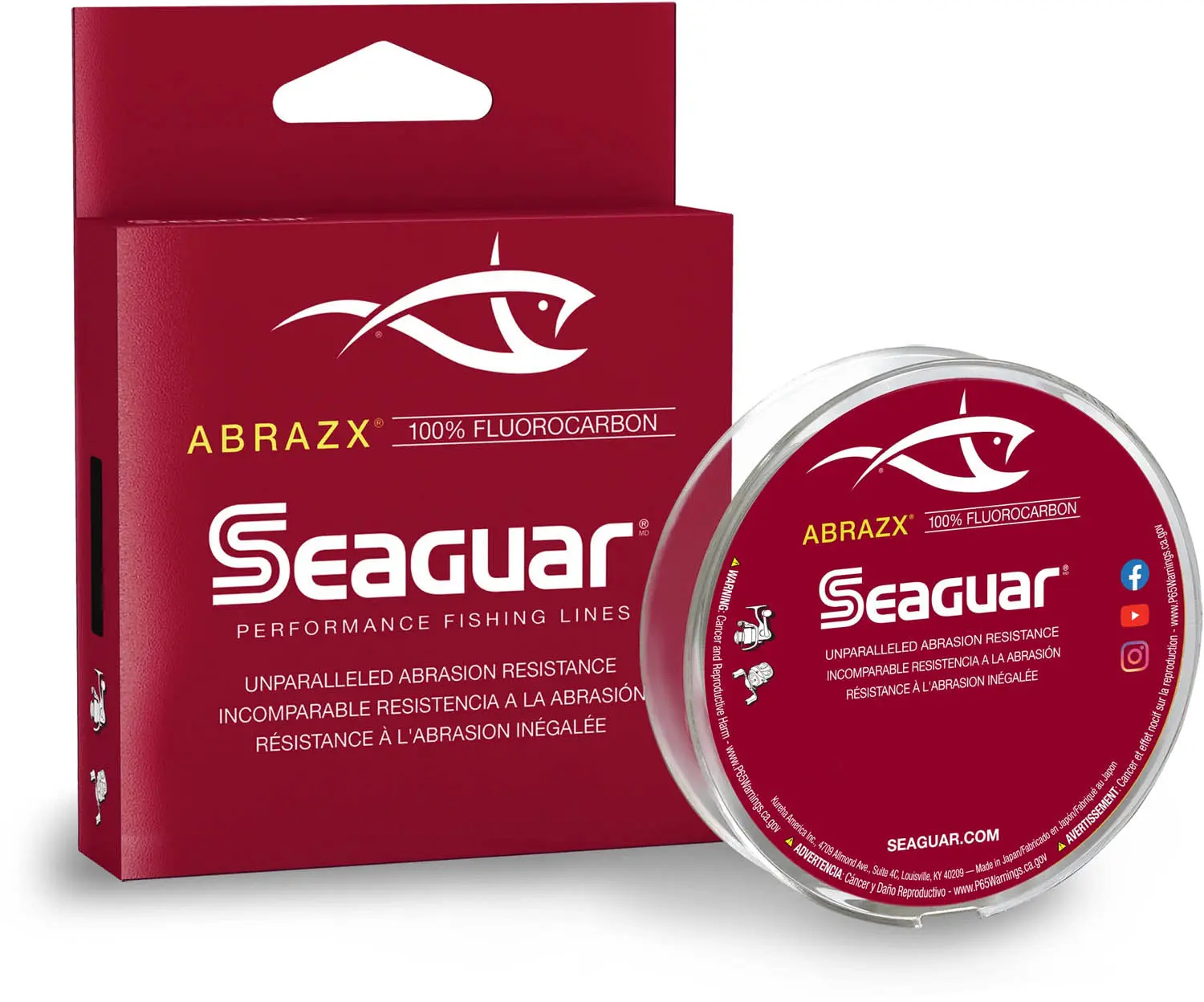 Seaguar AbrazX Fluorocarbon Fishing Line 200 Yards Seaguar AbrazX Fluorocarbon Fishing Line 200 Yards