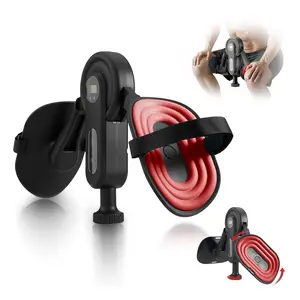 Home Gym Thigh Trainer, Rotatable Resistance Pelvic Floor Muscle Exercise Equipment, Unisex Inner Thigh Workout Machine with Display