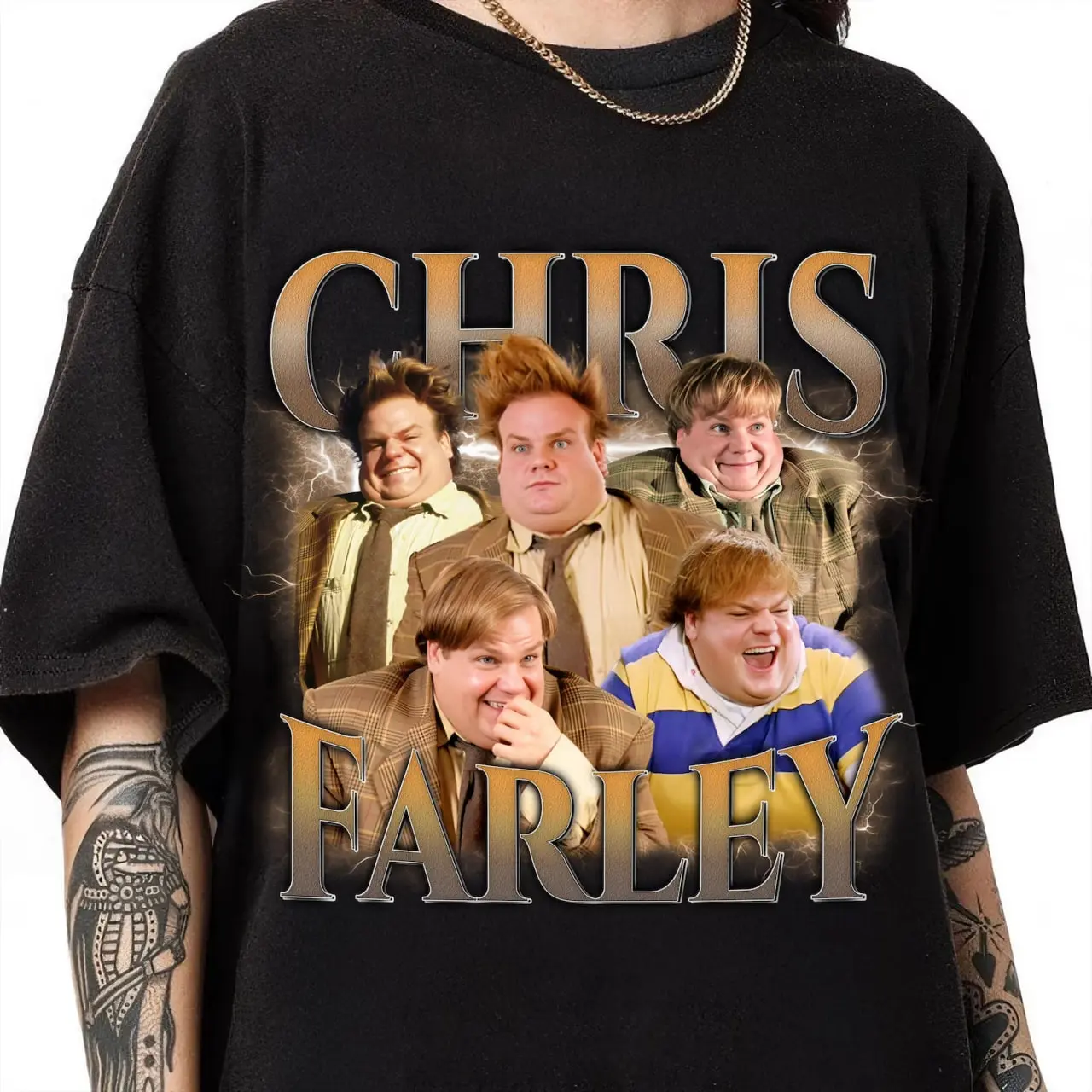 Chris Farley Vintage Style Shirt Tommy Boy Comedy Movie Tee Chris Farley Vintage Style Shirt Tommy Boy Comedy Movie Tee