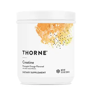 THORNE Creatine - Micronized Creatine Monohydrate Powder - Support for Muscles & Cognitive Function* - for Women & Men - Pineapple Orange - NSF Certified for Sport - 60 Servings