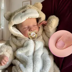 Lifelike Reborn Baby Dolls Boy - 17-Inch Soft Body Realistic Newborn Silicone Full Body Vinyl Real Life Baby Dolls With Toy Accessories For Kids Age 3+