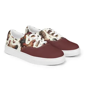 Chicken Canvas Low Top Shoes