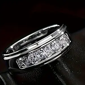 1 Piece S925 Silver 2 Karat Moissanite Ring Ring Shank, Unisex, Luxurious and Simple Stylish and Elegant, Men's Gift, Gift for Ladies, Engagement Ring, Daily Wear, Holiday Gift, for Friends and Family