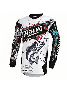 Premium Long Sleeve Fishing Suit for Men, Fast Sweat Wicking to Avoid Stuffy & Sticky Feel, Durable & Insect Repellent, Perfect for Wild Fishing & Reservoir Angling, Sportswear Top