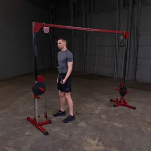 Best Fitness Cable Crossover Home Exercise Machine, Dual Pulley Cable Machine