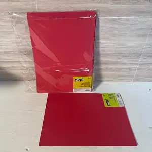 8X12 Matte Red Non-Adhesive Foam Sheets (5)