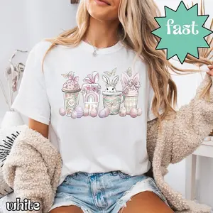 Easter Coffee Shirt, Easter Bunny Sweatshirt, Funny Hoodie, Gift For Easter L