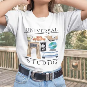 Universal Vintage Style T-Shirt | Retro Universal Studios Orlando Graphic Tee | Epic Universe Islands of Adventure Souvenir Shirt