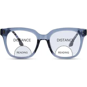 Bifocal Reading Glasses for Women Men Oversized Progressive Blue Light Blocking Clear Top Computer Readers