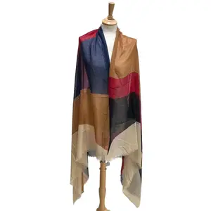 Luxurious 100% Polyester Bold Block Color Scarf - 72" x 45" - Stylish & Cozy Accessory for All Seasons