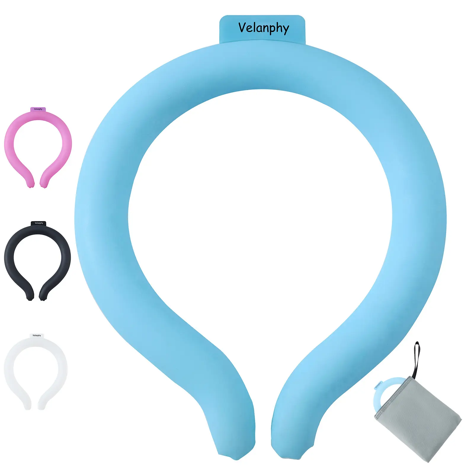 Reusable Neck Cooling Tube with PCM Technology - 18°C/64°F Portable Wearable Ice Packs for Adults, Instant Cooling for Outdoor Camping