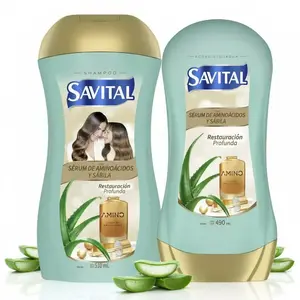 Savital Shampoo Aminoacidos 510mL, Acondicionador Aminoacidos 490mL (2 Pack)
