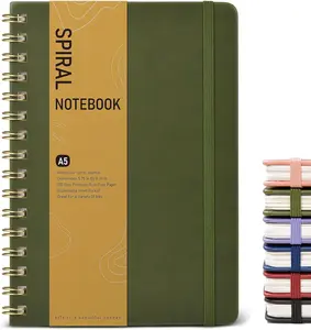 A5 Dotted Spiral Notebook Hardcover | 100 GSM Dot Grid Journal, 150 Pages Bullet Journal for Writing & Note Taking