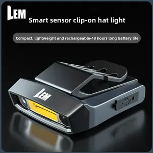 LEM headlight fishing special induction hat clip light, bright light, super bright charging head clip type, long battery life night fishing light