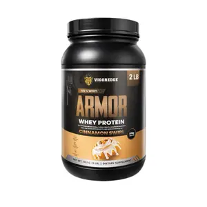 VigorEdge Whey Protein 2lb: 24g-25g Whey Blend & Digestive Enzymes protein Powder | Muscle Supplement Nutrition.