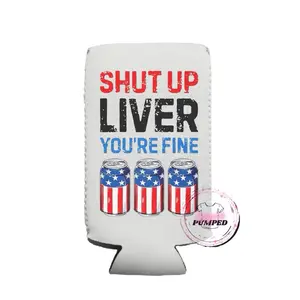 Shut up Liver, You’re Fine! 12oz Tall Slim Sublimation Can Koozie