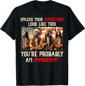 Native American Indian Graphic Short-Sleeve Knit Cotton Sports Top - Stylish, Casual Soft Sports & Outdoor Garment
