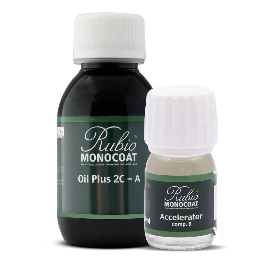 Oil Plus 2C - 130 mL | Oil Stain and Finish for Wood 175 ft² | Quick-Dry, Eco-Friendly Linseed Wood Oil for Indoor Use