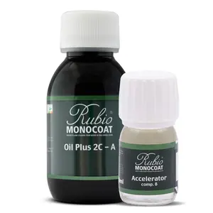 Oil Plus 2C - 130 mL | Oil Stain and Finish for Wood 175 ft² | Quick-Dry, Eco-Friendly Linseed Wood Oil for Indoor Use