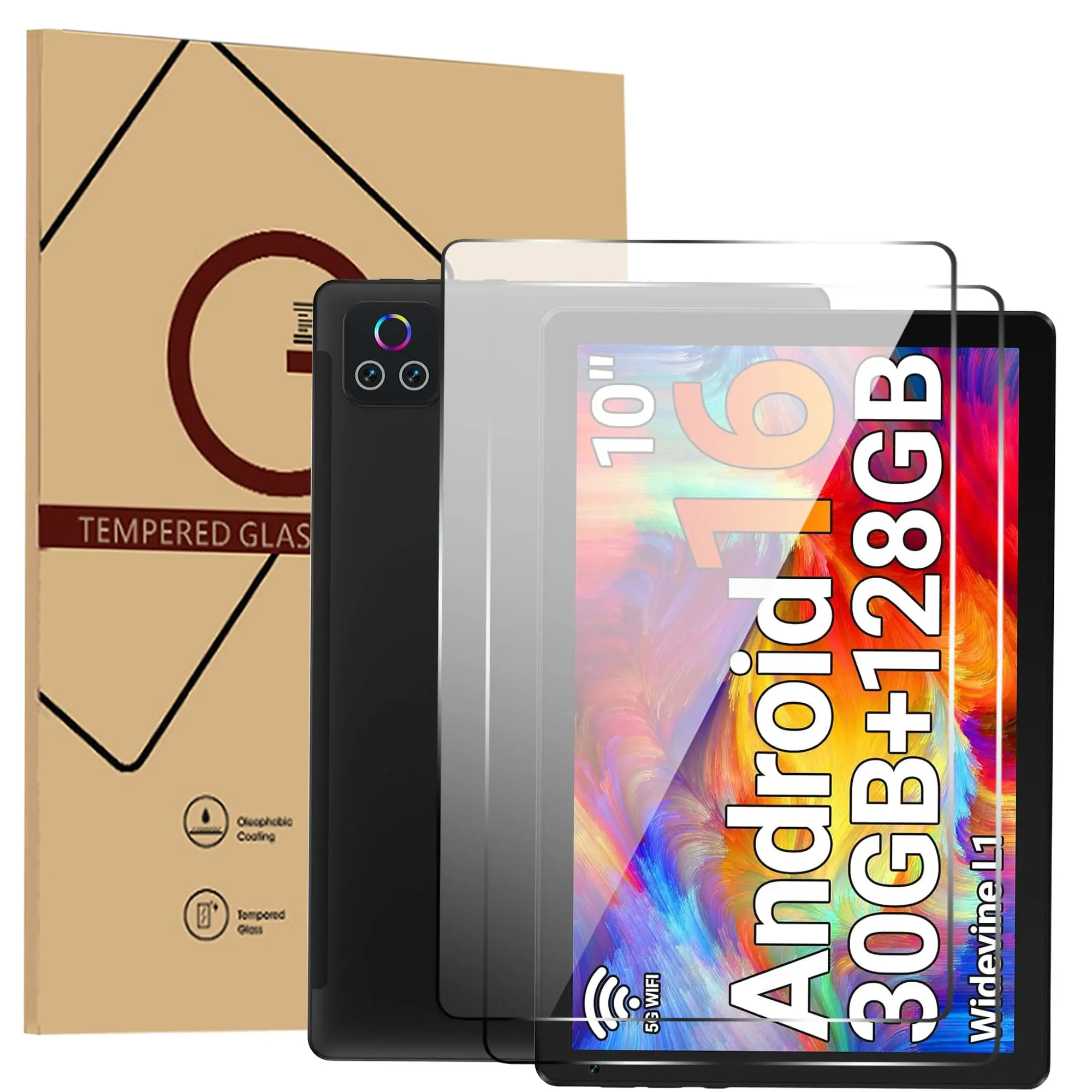 2 Pack Screen Protector for URAO X109 10.1" Tablet, 9H Tempered Glass Anti-Scratch Film