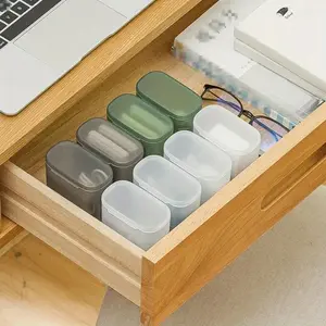 1pc/3pcs Portable Cable Organizer Box - Perfect For Charger, Headphone, Coin, Lipstick & Jewelry Storage!